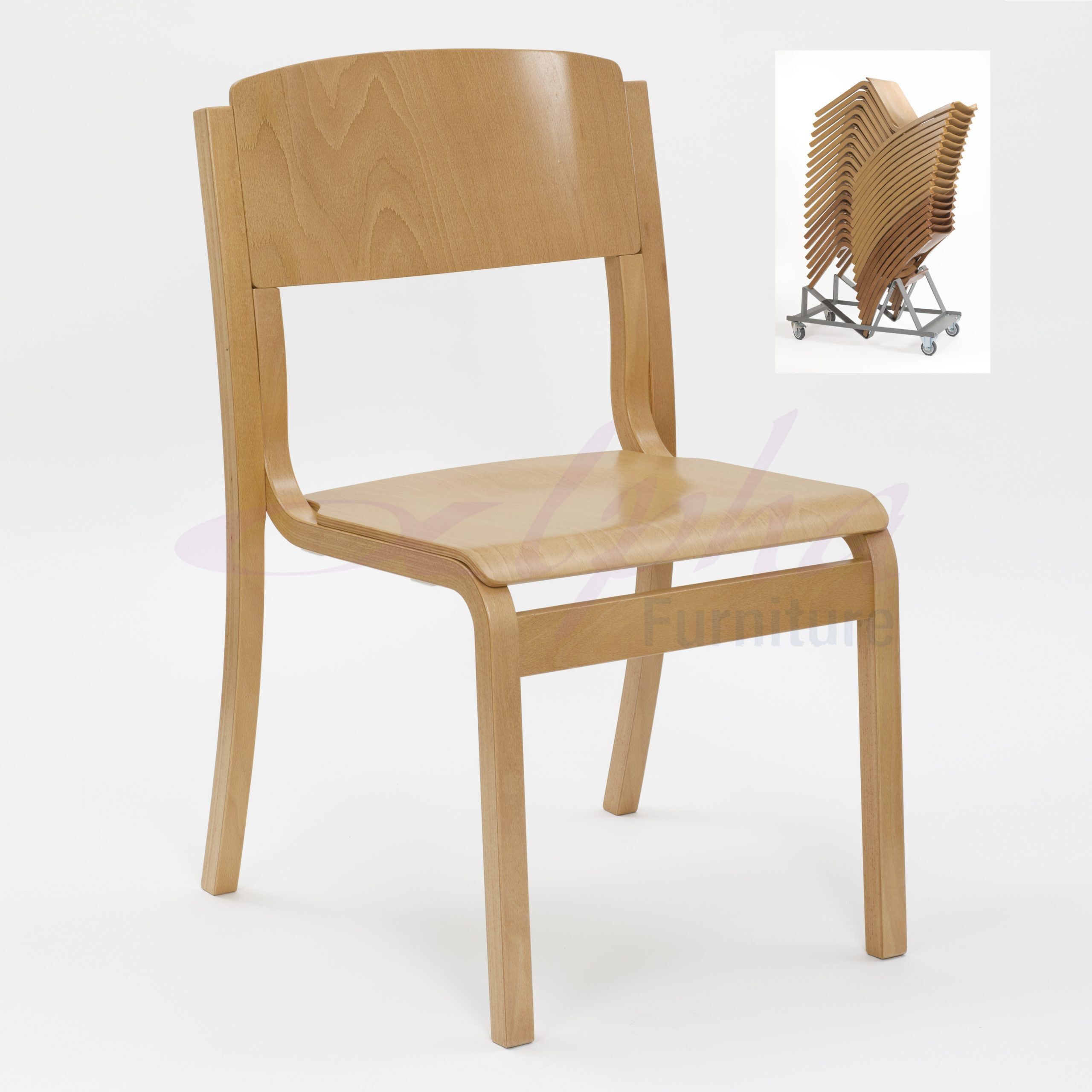 JACOB Lightweight Wooden High-Stacking Chair | All By Material | LAMS JACOB Lightweight Wooden High-Stacking Chair | All By Material | LAMS
