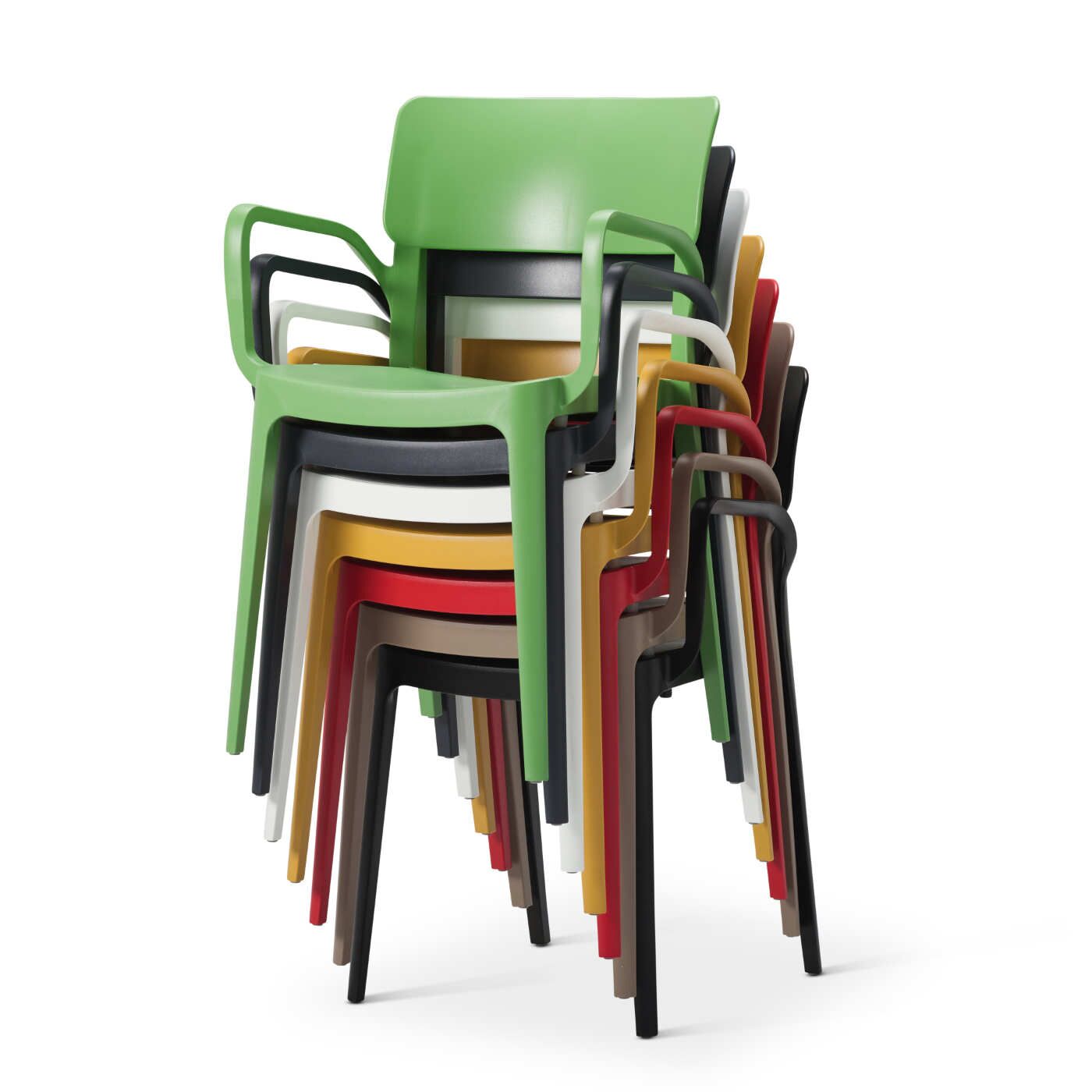 VIVO One-Piece Poly Side Chair | All By Function | VIVO-A VIVO One-Piece Poly Side Chair | All By Function | VIVO-A