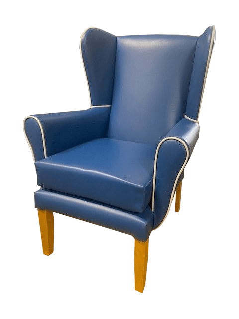 PRESTON High Back Wing Chair in Delft (Quick Delivery) | Stock and Quick Dispatch | BL2W-ST2 PRESTON High Back Wing Chair in Delft (Quick Delivery) | Stock and Quick Dispatch | BL2W-ST2