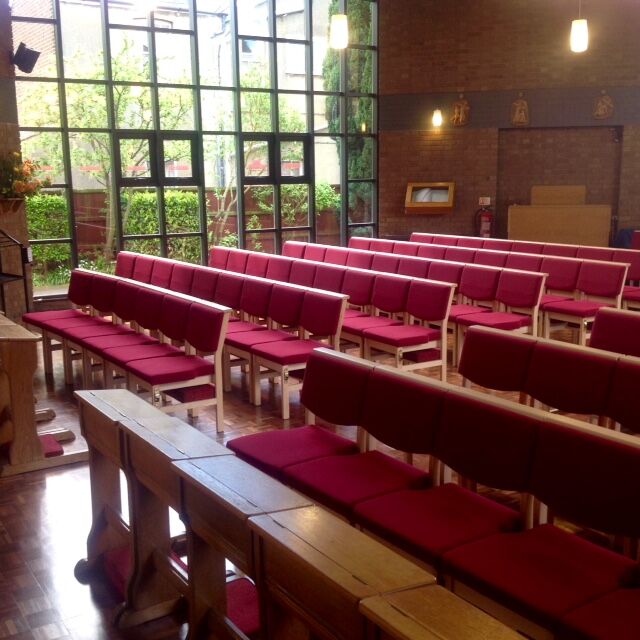 Stacking Wooden Chapel and Church Upholstered Bench Chair | All By Material | A1BS Stacking Wooden Chapel and Church Upholstered Bench Chair | All By Material | A1BS