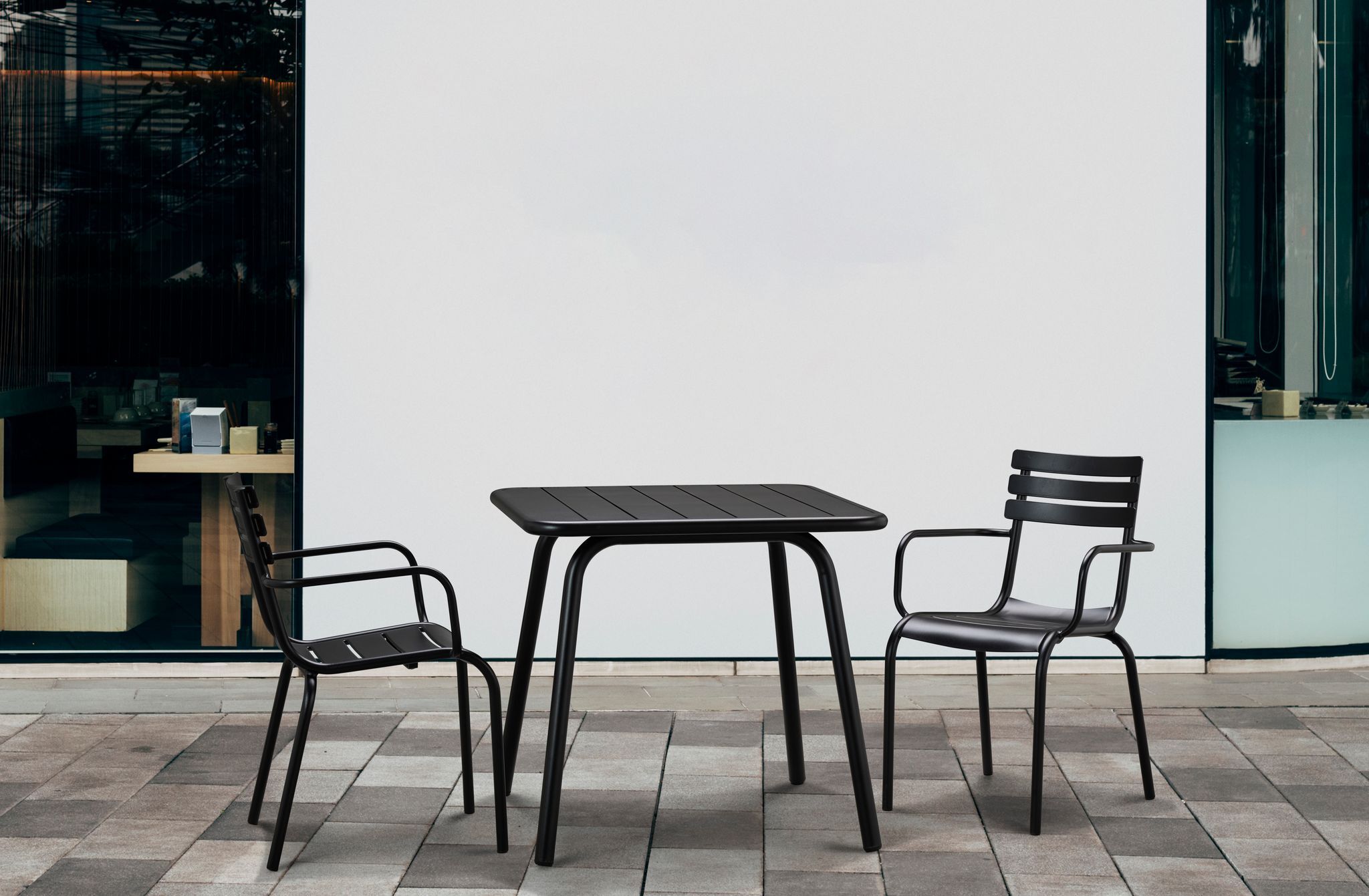 Modern Indoor/Outdoor Stacking Cafe Chair | All By Function | CCO4 Modern Indoor/Outdoor Stacking Cafe Chair | All By Function | CCO4