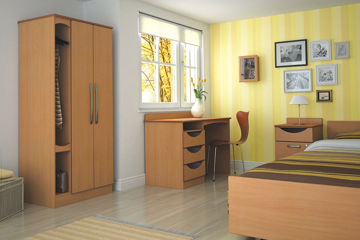 Oxford Dementia Bedside Table with Drawer and Door | Oxford Dementia Range | BRDW1 Oxford Dementia Bedside Table with Drawer and Door | Oxford Dementia Range | BRDW1