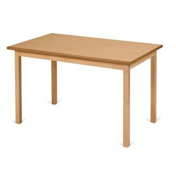 Traditional Hardwood Framed Dining Table - Rectangular 1000x600mm | All Tables & Lecterns | TWD1 Traditional Hardwood Framed Dining Table - Rectangular 1000x600mm | All Tables & Lecterns | TWD1