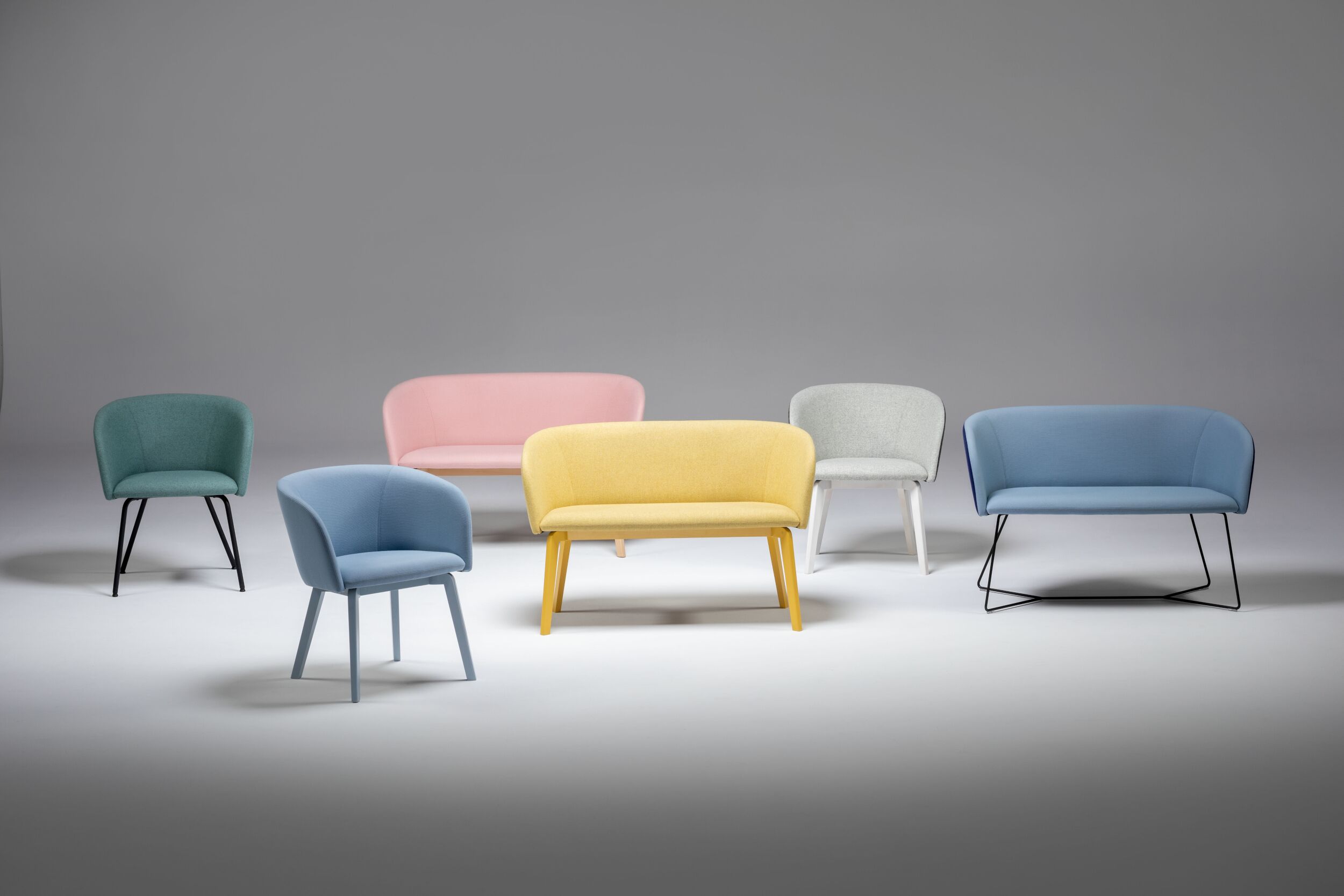 Modern Styled Tub Chair/Sofa with Wood or Metal Legs | Soft Reception Seating | Modern Styled Tub Chair/Sofa with Wood or Metal Legs | Soft Reception Seating |