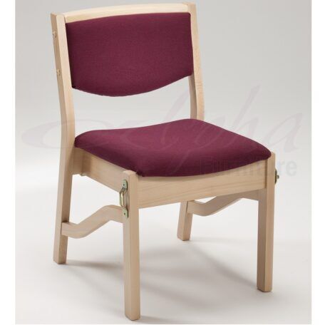 High Stacking Wooden Upholstered Chair | All By Material | LDL