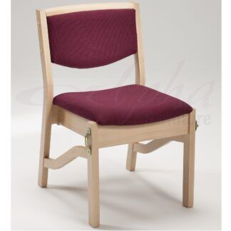 High Stacking Wooden Upholstered Chair | All By Material | LDL