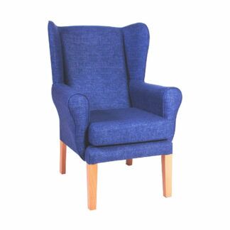 PRESTON Straight Legged High Back Wing Chair (Essentials Range) | Bedroom Chairs | BL2W