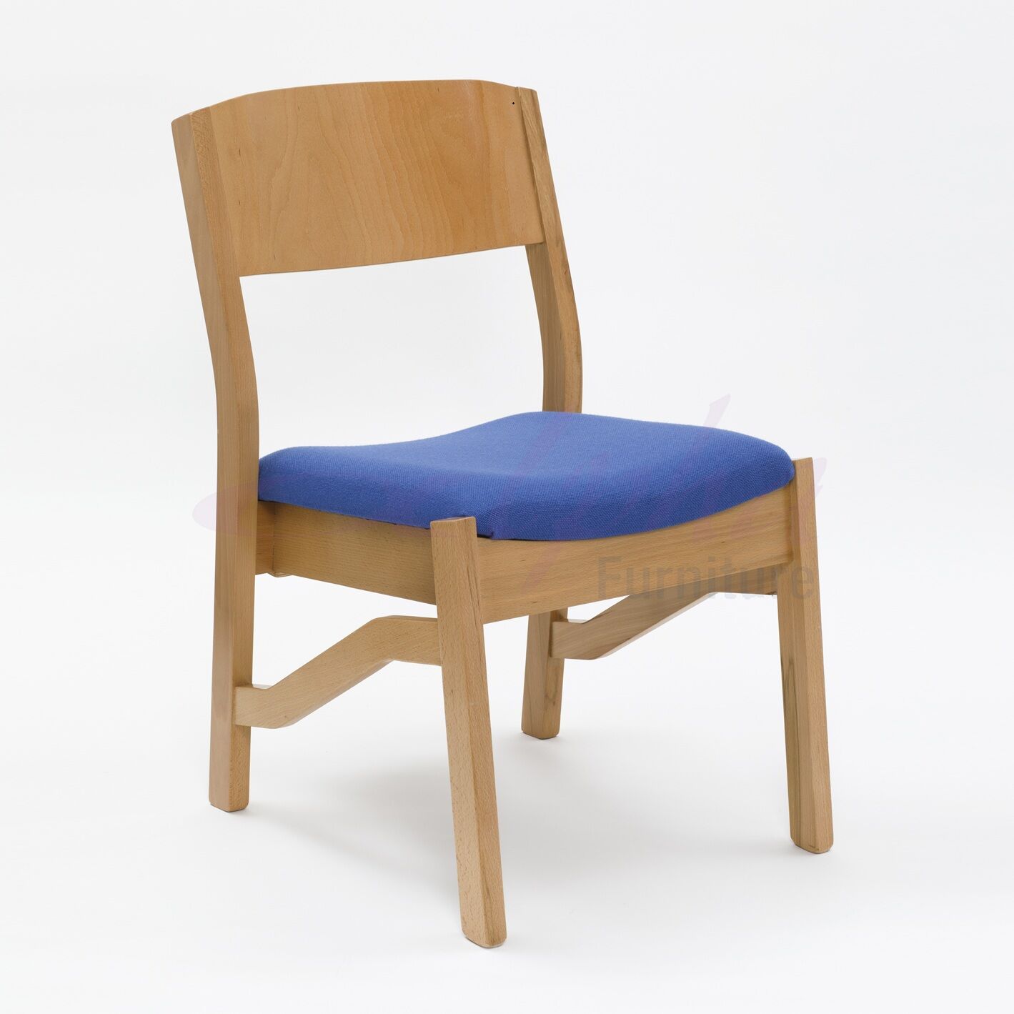 Belfast High Stacking Wooden Chair with Upholstered Seat | All By Material | LDH Belfast High Stacking Wooden Chair with Upholstered Seat | All By Material | LDH
