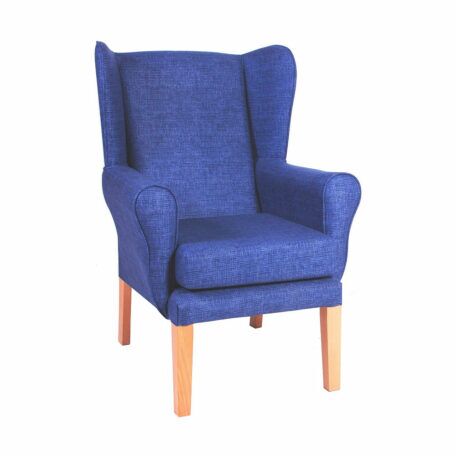 PRESTON Straight Legged High Back Wing Chair (Essentials Range) | Bedroom Chairs | BL2W