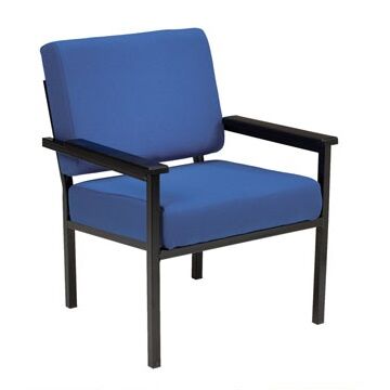 Soft Seating Easy Chair Metal Frame With Arms | Reception Seating | BEMS1