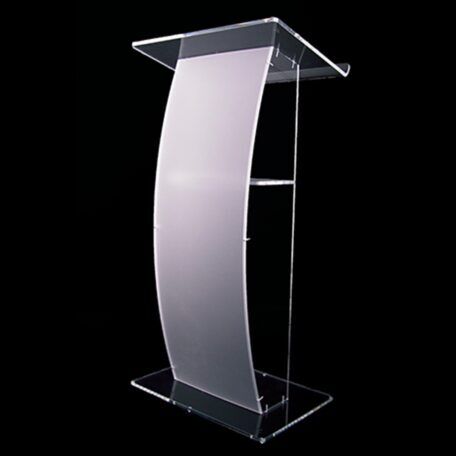 Modern Acrylic Perspex Lectern with Frosted Front Panel | Lecterns | LW1